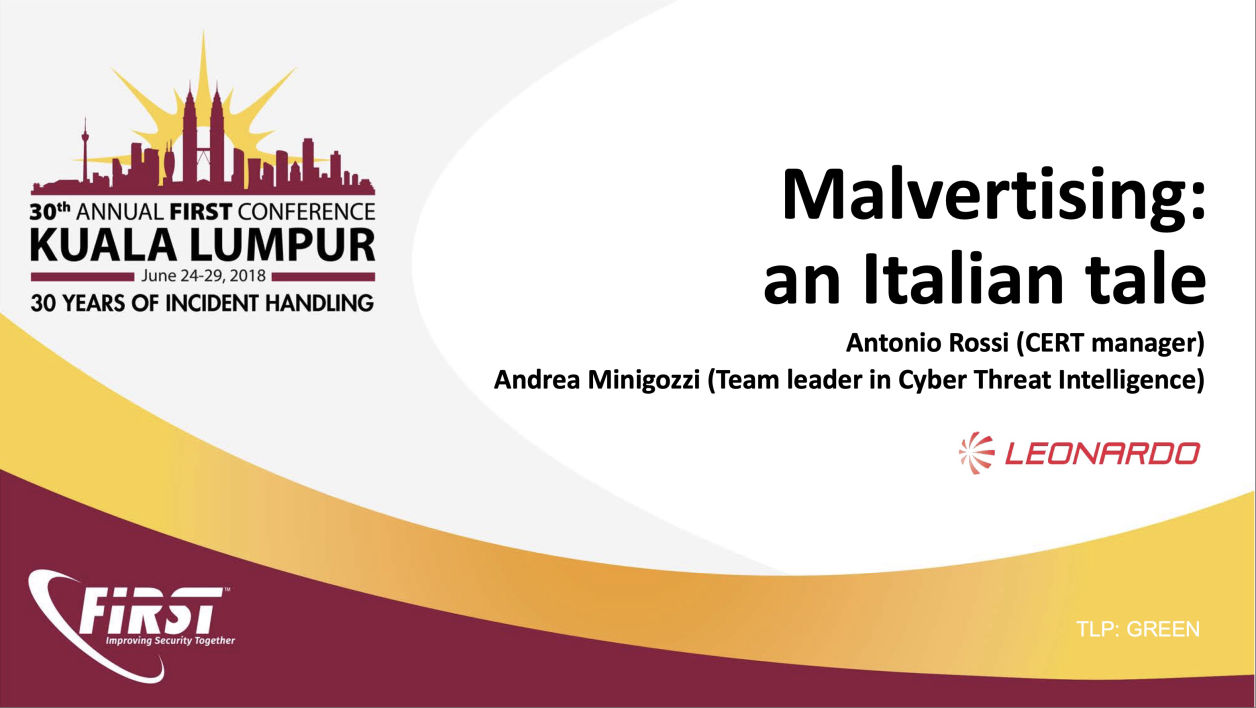 MALVERTISEMENT: AN ITALIAN TALE ANTONIO ROSSI ANDREA MINIGOZZI