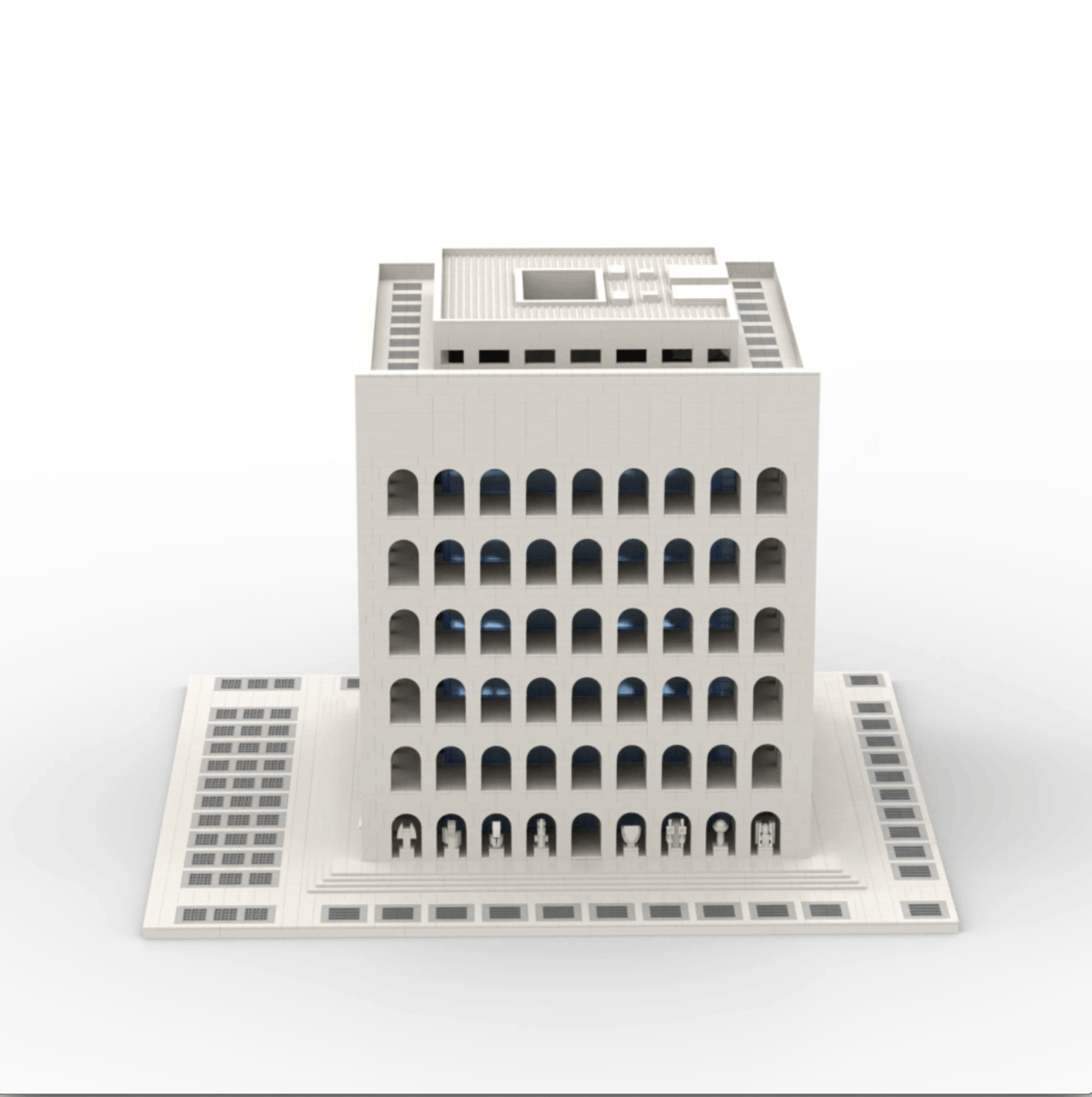 Prospetto EST modello Lego palazzo civiltà italiana by Antonio Rossi